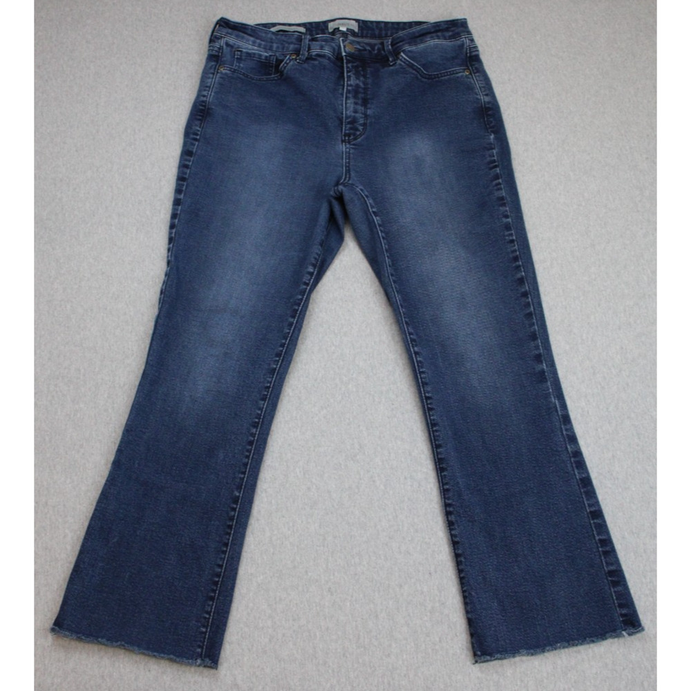 NYDJ Jeans Womens Size 12 Blue Slim Bootcut Stretch Denim Dark Wash